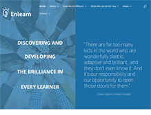 Tablet Screenshot of enlearn.org